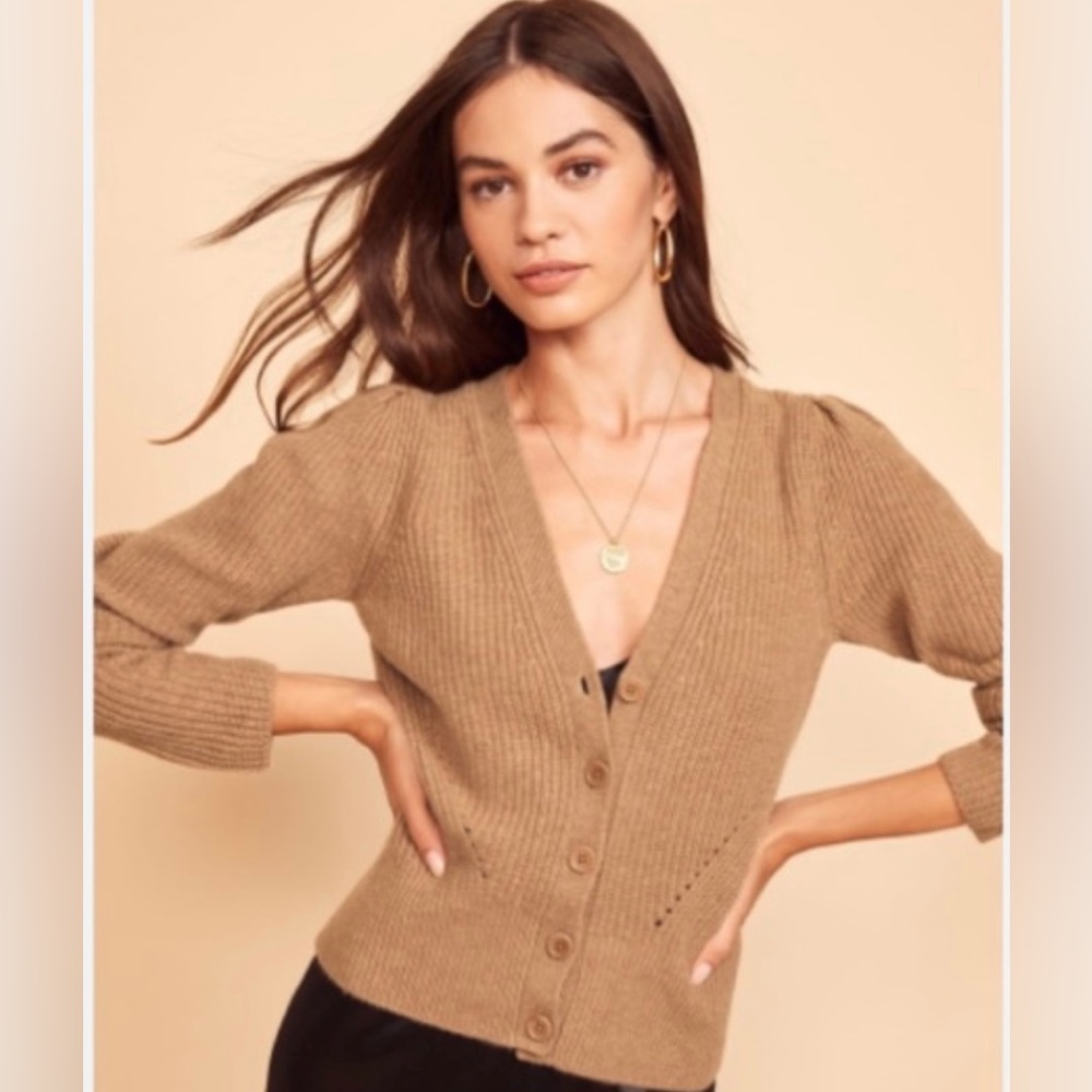 Reformation Cashmere Cardigan Sweater